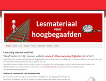 Tablet Screenshot of lesmateriaalvoorhoogbegaafden.com